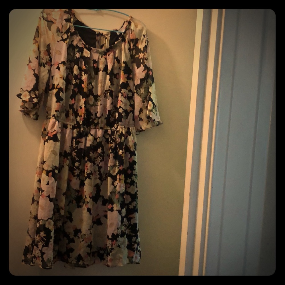 Cute Floral Print Dress